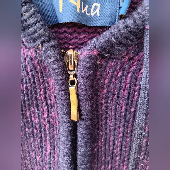 Nua Wool & Silk Blend Hooded Zip-up - Picture 8 of 8